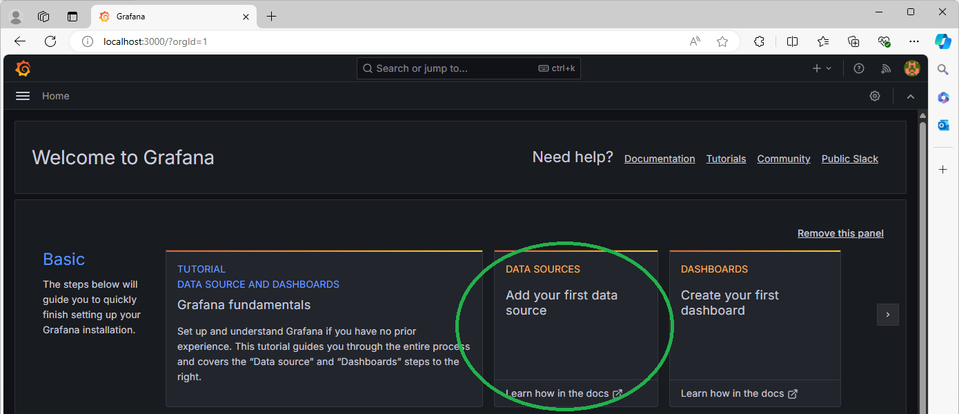 Grafana Data Sources