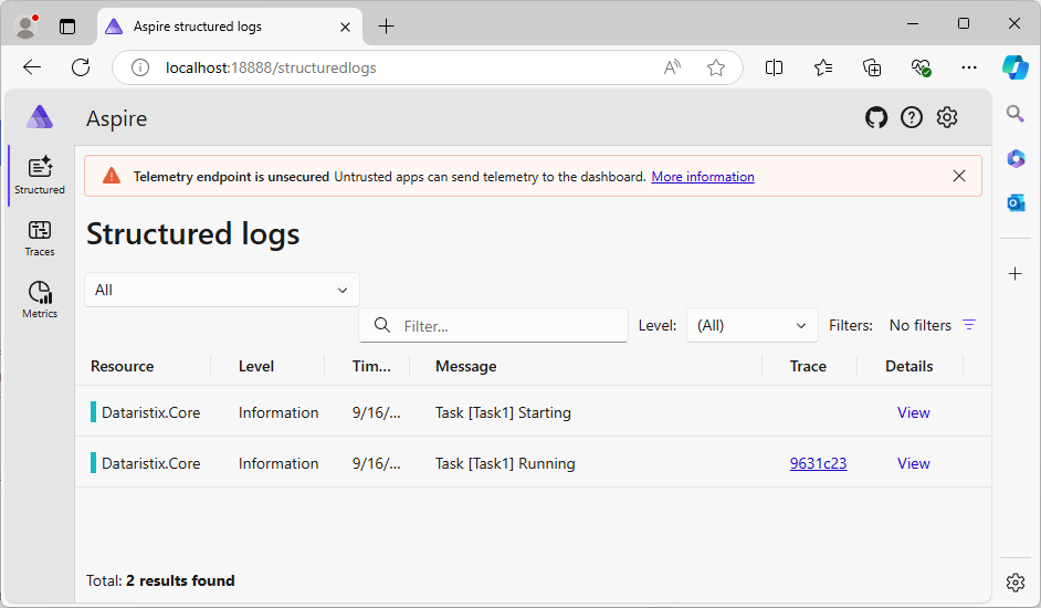 Aspire logs